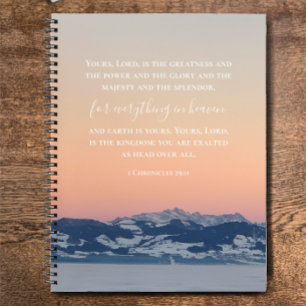 Custom Bible Verse Swiss Alps Prayer Journal