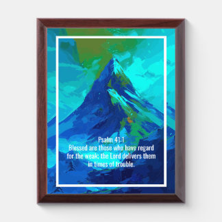 Custom bible verses quotes and personalized word award plaque