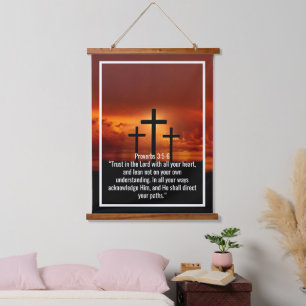 Custom bible verses quotes and personalized word hanging tapestry