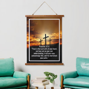 Custom bible verses quotes and personalized word hanging tapestry