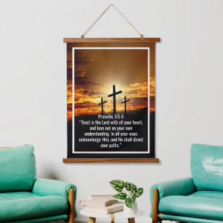 Custom bible verses quotes and personalized word hanging tapestry