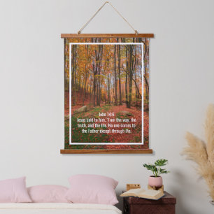 Custom bible verses quotes and personalized word hanging tapestry