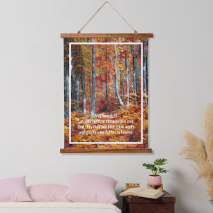 Custom bible verses quotes and personalized word hanging tapestry