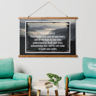 Custom bible verses quotes and personalized word hanging tapestry