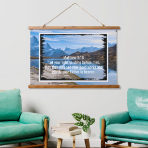 Custom bible verses quotes and personalized word hanging tapestry