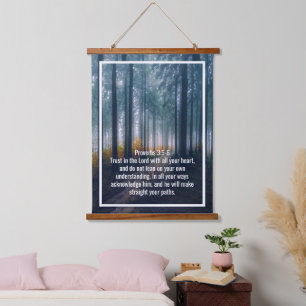 Custom bible verses quotes and personalized word hanging tapestry