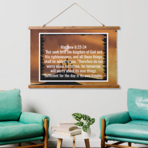 Custom bible verses quotes and personalized word hanging tapestry