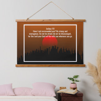 Custom bible verses quotes and personalized word hanging tapestry