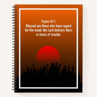 Custom bible verses quotes and personalized word notebook