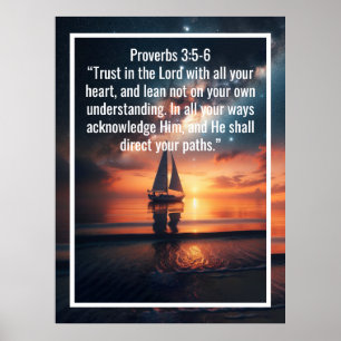 Custom bible verses quotes and personalized word  poster