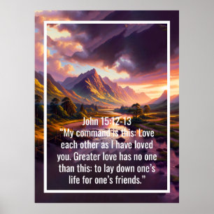 Custom bible verses quotes and personalized word poster