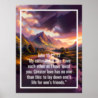 Custom bible verses quotes and personalized word poster
