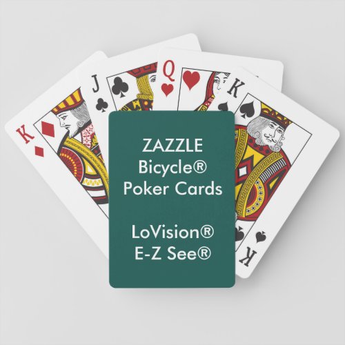 Custom Bicycle Poker Playing Cards LoVision