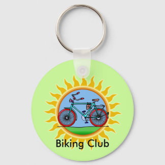 Custom Bicycling Club Logo Wear Keychain