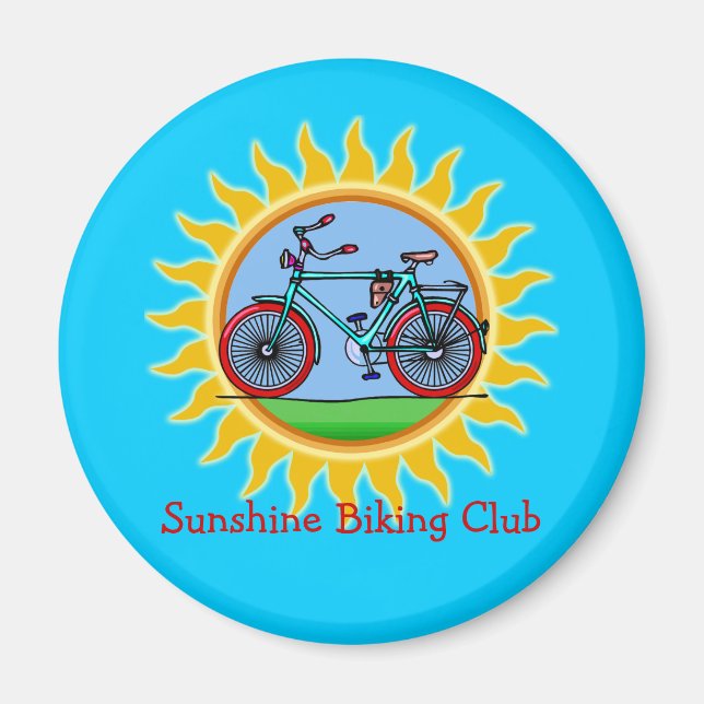 Custom Bicycling Club Logo Wear Magnet (Front)