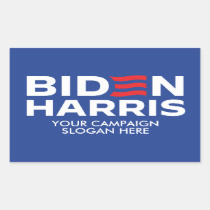 Custom Biden Harris Campaign Slogan Rectangular Sticker