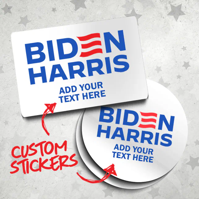 Custom Biden Harris Campaign Slogan Rectangular Sticker | Zazzle