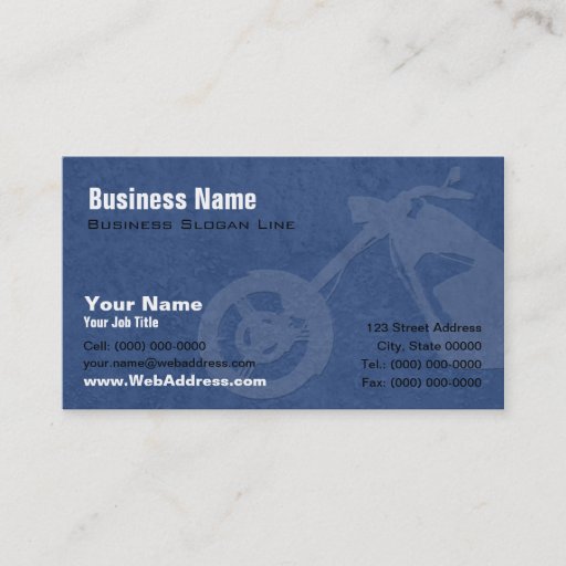 Customizable Custom Bike Builders Business Card