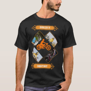 Custom Biker Photo Collage T-Shirt