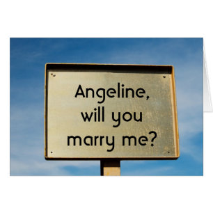 Custom Billboard Marriage Proposal Humor Cards