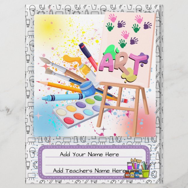 Custom Binder Cover | Editable Design Flyer (Front)