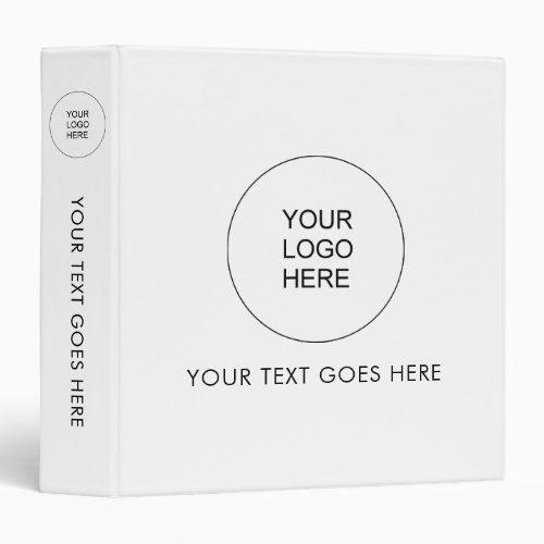 Custom Binders Add Your Logo Text Here Trendy