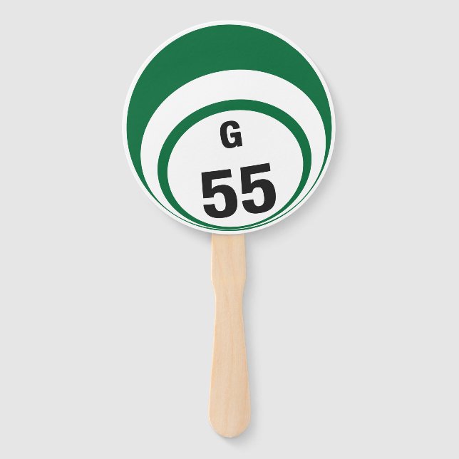 Custom- Bingo Ball Hand Fan You select the numbers (Back)