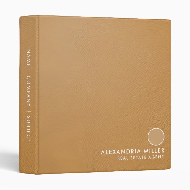 Custom Bio Photo Portfolio Binder (Front/Spine)