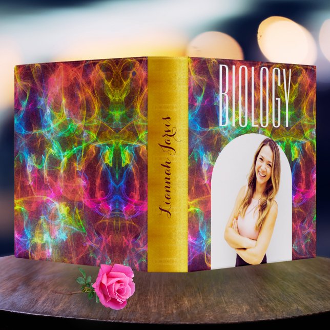 Custom Biology Binder Name & Photo For Girls Boys  (Creator Uploaded)