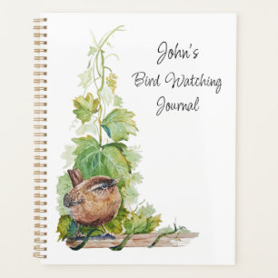 Custom Bird Watching Journal for Birders Wren Bird Planner