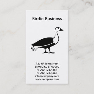 custom birdie company business card