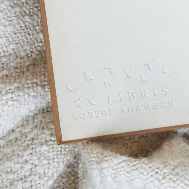 Custom Birds Personal Library Ex Libris Bookplate Embosser (Creator Uploaded)