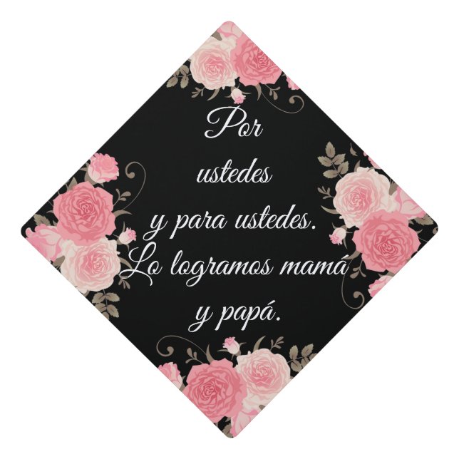 custom birrete  graduation cap topper (Front)