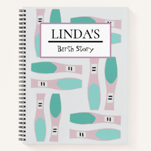 Custom Birth Story Pregnancy  Notebook