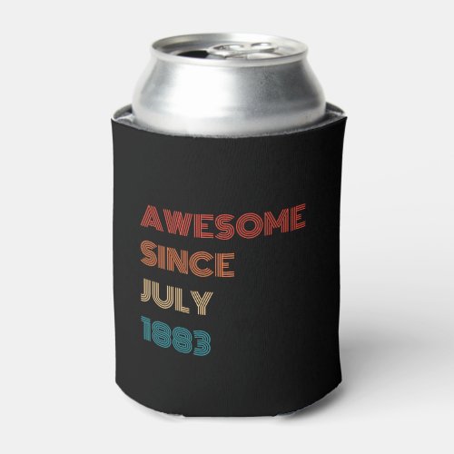 Custom Birth Year Birthday Party Retro Awesome Can Cooler