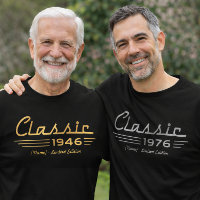 Custom Birth Year Shirt, Classic Car Style Vintage