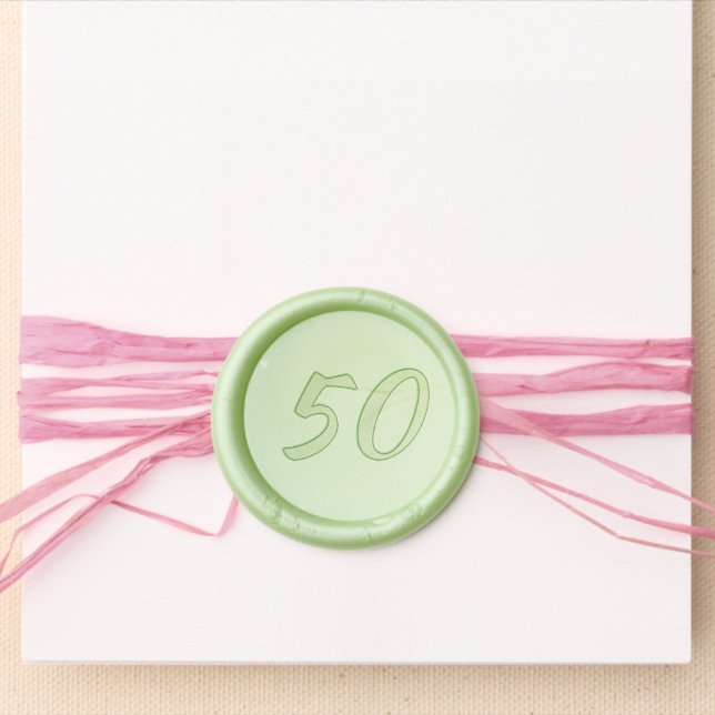 Custom Birthday Anniversary Gift Wax Seal Sticker (Front)