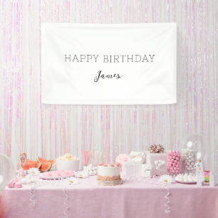Custom Birthday Banner Personalized Birthday Name 