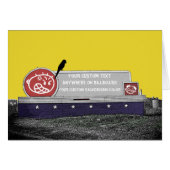 CUSTOM BIRTHDAY BILLBOARD W/ SITTING BIRD (Front Horizontal)