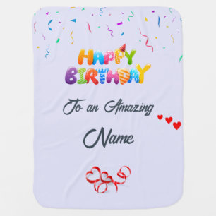 Custom Birthday Blanket for Baby's Special Day
