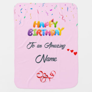 Custom Birthday Blanket for Baby's Special Day