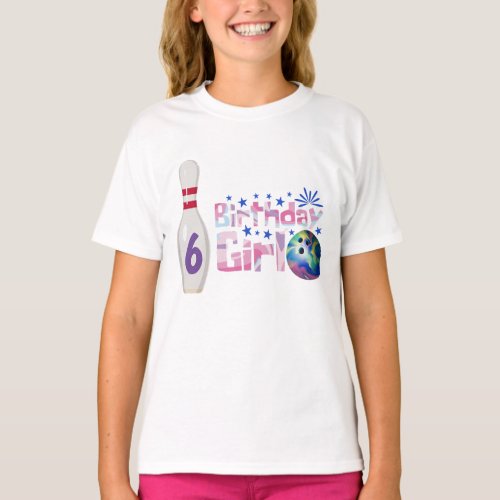 Custom Birthday Bowling  T_Shirt