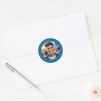 Custom Birthday Boy Photo Envelope Seal Sticker
