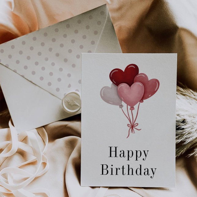 Custom Birthday Card, Balloon Birthday Card (Custom Birthday Card, Balloon Birthday Card)