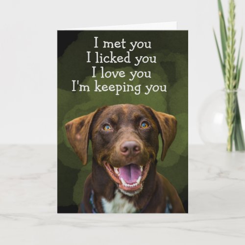 Custom Birthday Card from your Labrador Retriever