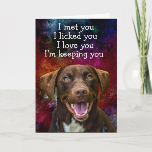 Custom Birthday Card from your Labrador Retriever