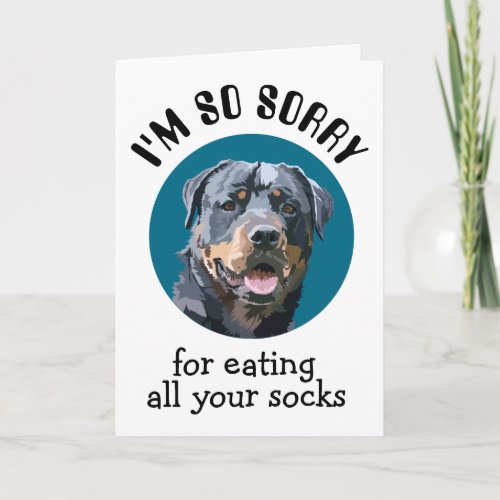 Custom Birthday Card From Your Rottweiler