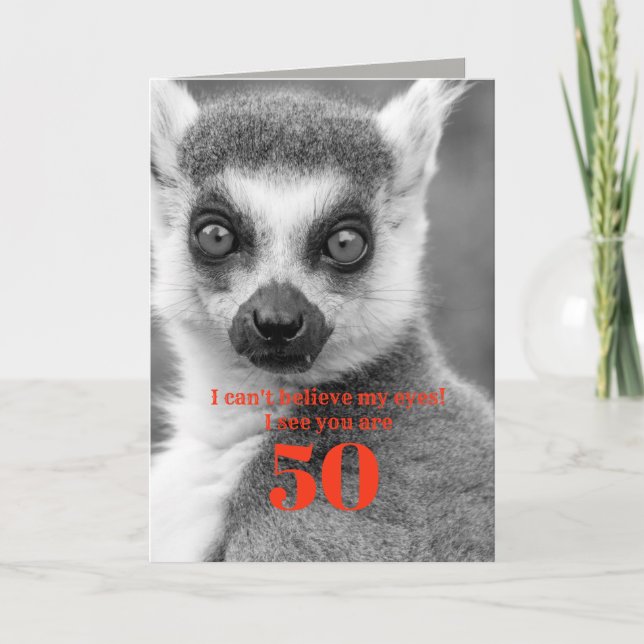 custom Birthday card humor personalize any age (Front)