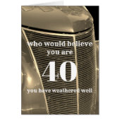 custom Birthday card humor personalize any age (Front)