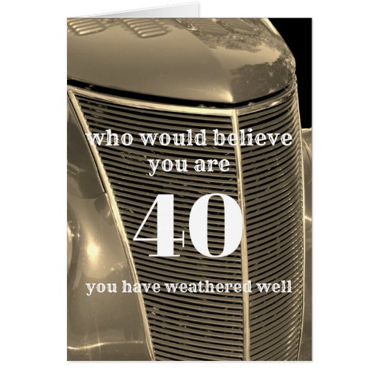 custom Birthday card humor personalize any age (Front)